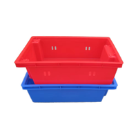 Caisse de transport en plastique robuste, empilable, étanche, écologique, durable, pour le stockage des aliments, 180, boîtes de manutention, bacs à poisson