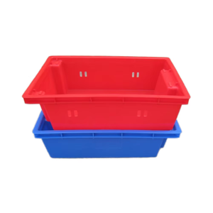 Heavy Duty PP Stackable Leakproof Eco-Friendly Durable Tote <strong>Crate</strong> <strong>Storage</strong> Food 180 Plastic Turnover Moving Boxes Fish Bins - Product Image 4