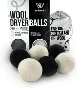 Palline per Lavatrice Ecologiche Naturali da 7cm, Riutilizzabili XL 100% Lana della Nuova Zelanda, Ammorbidenti in Feltro di Lana - Product Image 3