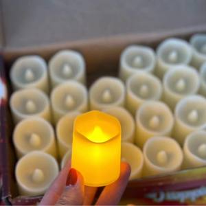 Lot de 24 bougies chauffe-plat LED à piles sans flamme ensemble de fausses bougies chauffe-plat électriques scintillantes - Product Image 5