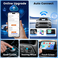 Boîte intelligente multimédia portable avec WiFi intégré et USB Wifi6, convertit le CarPlay filaire en sans fil, Mini Ultra2 CarPlay Android Auto