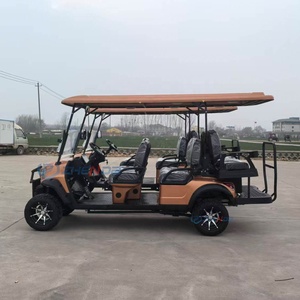 Carritos de Golf Personalizados de Fábrica en Venta y Carritos de Golf de Alto Rendimiento Naranja de 6 Plazas - Product Image 4