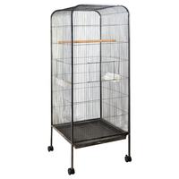 Nouvelle Arrivée Cage à Oiseaux Pliable Extra Large à Motif Simple, Construction Écologique en Acier Inoxydable, Capacité 50 lb, Boîte Extérieure