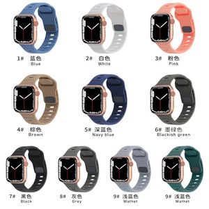 Силиконовый ремешок для Apple <span class=keywords><strong>Watch</strong></span>, 49 мм, 44 мм, 40 мм, 45 мм, 41 мм, 42 мм, 38 мм, для IWatch Series 8, 7, 6, 5, 4, 3 SE - Product Image 4