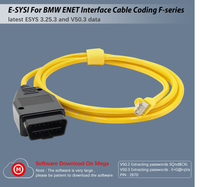 Cable de Diagnóstico de Red OBD2 OBD de 2m 3.25.3 RJ45 a Serie F para BMW