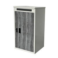 Boîte aux lettres autoportante en acier galvanisé, verrouillable, étanche, antivol, durable, pour colis extérieurs, usage résidentiel/commercial