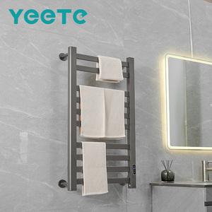 YEETE Porte-serviettes électrique mural fiable et confortable, <span class=keywords><strong>chauffage</strong></span> rapide, étanche IPX4, résistant à la rouille, pour salles <span class=keywords><strong>de</strong></span> <span class=keywords><strong>bain</strong></span> modernes - Product Image 1