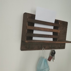 Étagère <span class=keywords><strong>murale</strong></span> flottante en bois élégante, simple et bon marché Étagère <span class=keywords><strong>murale</strong></span> en bois Étagères de rangement suspendues - Product Image 5