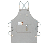 Tabliers Personnalisés en Toile de Coton pour Chefs, Serveurs, et Employés de Café-Restaurant – Uniforme de Travail Unisexe pour Cuisine, BBQ, Bar et Commerce