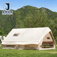Grande tente de camping gonflable imperméable pour famille, tente d'extérieur portable avec pompe à air pour 8 à 10 personnes, camping en groupe
