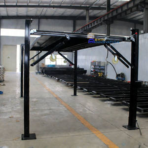 Elevador de Almacenamiento para Vehículos, Sistema de Estacionamiento Vertical de 4 Postes, Elevador de Doble Nivel para Exteriores - Product Image 1