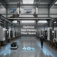 Solution de portique intégrée, conception professionnelle, portique robotique à 3 axes pour l'automatisation complexe, solution de portique intégrée