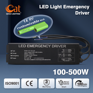 Kit d'urgence rechargeable pour bandes lumineuses LED en aluminium 24V 100W - 500W avec driver d'urgence intégré comme source d'énergie de secours - Product Image 2