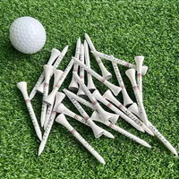 Tees de golf durables en bambou biodégradable, Tees Step, Équipement de golf écologique en vrac, Options de tees naturels, 15 kg, Fournisseur en gros
