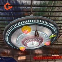 Vaisseau spatial géant gonflable UFO Alien Soucoupe volante à dôme gonflable personnalisée pour la décoration d'événements extérieurs