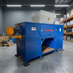 Machine de broyage de déchets à double arbre, semi-automatique, haute efficacité, 500 kg/h, pour recyclage industriel – Meilleures ventes - Product Image 1
