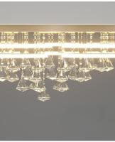 Plafonnier PM Nordic Creative Flower, style campagnard, simple, pour salon, chambre à coucher, rond, en cristal K9