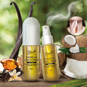 Vente en gros Logo personnalisé <span class=keywords><strong>parfum</strong></span> original pour le corps huile essentielle vanille noix <span class=keywords><strong>de</strong></span> coco musc ambre gris <span class=keywords><strong>parfum</strong></span> 50ml <span class=keywords><strong>phéromone</strong></span> parfums vaporisateur - Product Image 1