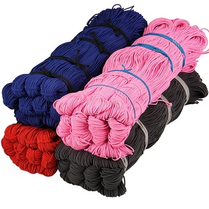 OKAY Haute Qualité 2.5MM Couleur Assortie Cordon Élastique 100% Polyester Sangles de Crochet de <span class=keywords><strong>Couture</strong></span> pour Artisanat DIY Camping <span class=keywords><strong>Sangle</strong></span> de Cravate - Product Image 6