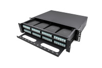 Panneau de brassage MPO à fibre optique haute densité 19 pouces 2U ODF 192 Core