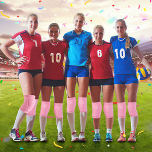 Genouillères roses de volley-ball avec coussin de haute protection pour volley-ball, course à pied, nettoyeur de maison, travailleur, haltérophilie, danseur - Product Image 5
