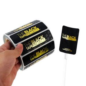 Custom 3D Varnish Branding <strong>Sticker</strong> High Glossy Metallic Gold Foil Raised Logo Embossed Printing <strong>Adhesive</strong> <strong>Vinyl</strong> Label <strong>Stickers</strong> - Product Image 1