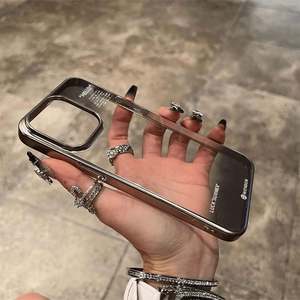 Cover "Hello" Minimalist Clear Case <b>for</b> iPhone 16 11 12 13 14 15 Pro Max Xs XR 7 8 Plus Electroplated Soft TPU Shockproof Cover - Product Image 4