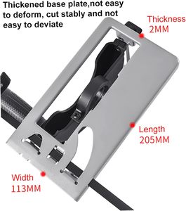Chevalious 45 מעלות מתכווננת מעמד כלי כוח חשמלי אביזרים מדריך חיתוך מדויק סרגל זווית קבועה מטחנת פלסטיק - Product Image 3