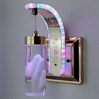 Applique Murale Moderne en Acrylique avec Fleurs Séchées, Nouveau Design, Vente Chaude en Gros Usine, Petite Lampe Murale