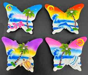 Pegatina de Resina Pintada a Mano con Diseño de Delfín de la Serie Ocean, para Refrigerador - Product Image 6