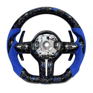 Venta Directa de Fábrica de Volantes Personalizados de Fibra de Carbono Azul Forjado para <span class=keywords><strong>BMW</strong></span> E46 F30 F50 F31 F35 E90 E92 E45 F80 - Product Image 1