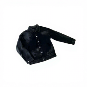 Custom Unisex Denim Set Solid Color Casual Breathable Eco-Friendly Full Length Button up Jacket <b>Pants</b> Autumn Wear Regular Fit - Product Image 3