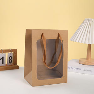 High Grade Customized Orders Full RangeServices Window <b>Bag</b> Marble Grain Style <b>Gift</b> <b>Bags</b> Kraft Paper <b>Bag</b> Wholesale From Vietnam - Product Image 3