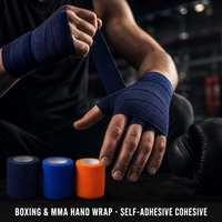 Bandage Cohésif Coloré Sans Latex 5cm*4.5m, Élastique Non Tissé, Doux pour la Peau, Respirant, pour Soins des Plaies d'Animaux, Vente en Gros