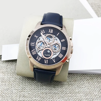 Nouvelle Montre Homme Mécanique Automatique Squelette L ME3029 2025 en Acier Inoxydable 44mm avec Bracelet en Cuir, Luxe Sport, Aiguilles, Étanche 50m