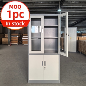 Armoire <span class=keywords><strong>de</strong></span> classement <span class=keywords><strong>métallique</strong></span> en acier verrouillable pour bibliothèque scolaire et bureau, en stock, 1 pièce, en promotion - Product Image 1