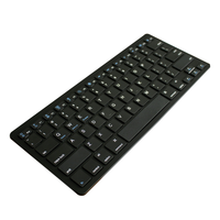 Nouveau clavier sans fil ultra-fin français, arabe, thaï, chinois traditionnel QWERTY AZERTY, mini compact 78 touches pour tablette