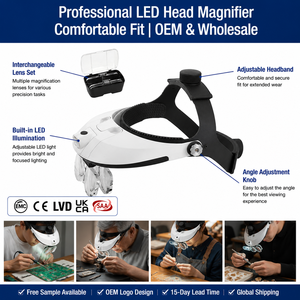 ไฟ LED แบบยืดหยุ่น 1.0X 1.5X 2.0X 2.5X 3.5X สำหรับซ่อมแซม  ผู้ผลิต OEM - Product Image 2