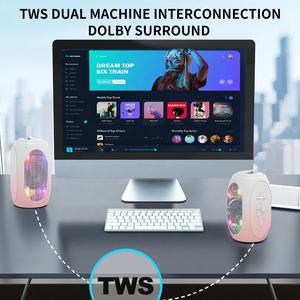 ลำโพงขนาดเล็กไฟ RGB แบบพกพาดีไซน์2025สำหรับเด็กผู้หญิง5W รองรับบัตร TF USB เล่นกลับสำหรับกีฬากลางแจ้ง - Product Image 6