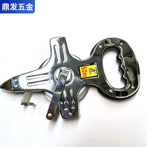 ตลับเมตรเหล็ก Dingfa 50 ม. แบบม้วนพร้อมขาตั้ง ล็อคแบบคันโยก กลับมาเองได้ ใช้สำหรับวัดระยะทางแบบเมตริก เหมาะสำหรับงานวิศวกรรม - Product Image 1