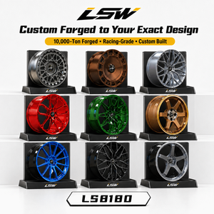 ล้อฟอร์จ LS8180 ขนาด 18 19 20 นิ้ว 5x112 5x120 สำหรับเปลี่ยนแทนของแท้ สีดำเงา ขอบขัดเงา สำหรับรถยนต์เมอร์เซเดสและนิสสัน - Product Image 6