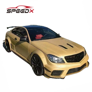 ชุดแต่งตัวถังรถยนต์ W204 C63 Coupe แบบไวด์บอดี้ กันชนหน้า-หลัง ฝากระโปรงหน้า บังโคลน - Product Image 4