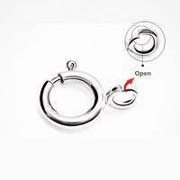 Fermoirs mousquetons à ressort en argent sterling 925 plaqué or rose pour la fabrication de colliers et de bracelets