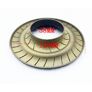 Tapa de quemador de estufa de gas de 130 mm con anillo exterior, distribuidor de llama de aluminio, accesorio de placa de cocción de alta eficiencia energética - Product Image 1