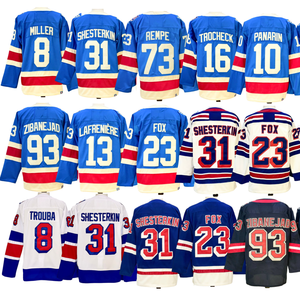 Camisetas de Hockey de Nueva York Unisex 100% Poliéster Cosidas # 23 Adam # 31 Igor Ropa Deportiva para Hombres y Mujeres Adultos - Product Image 5