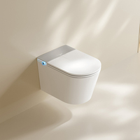 S031 Toilette intelligente entièrement automatique avec lavage des fesses pour femmes, stérilisation tropicale, siège allongé chauffant, fixation murale, siphon en P