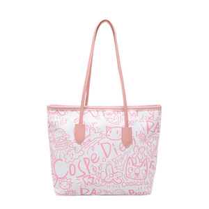 <span class=keywords><strong>Sac</strong></span> fourre-tout <span class=keywords><strong>en</strong></span> toile pour femmes <span class=keywords><strong>en</strong></span> gros <span class=keywords><strong>avec</strong></span> fermeture éclair, taille moyenne, doublure <span class=keywords><strong>en</strong></span> polyester, décoration <span class=keywords><strong>en</strong></span> <span class=keywords><strong>chaînes</strong></span> - Product Image 5