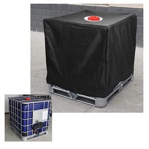 Autre housse de protection pour conteneur IBC 1000L, imperméable et anti-poussière, en fibre de polyester, pour stockage de fûts de 1 tonne en extérieur - Product Image 4