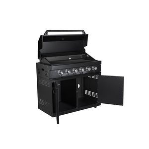 Barbecue à gaz portable avec construction multifonctionnelle en acier inoxydable durable, arrêt automatique et dispositifs de sécurité pour la régulation des flammes - Product Image 1