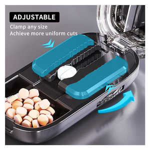 Taglia Pillole in Plastica di Lusso 1/2 1/4, Mini Taglia Pillole Portatile, Divisore per Compresse, Portapillole - Product Image 5